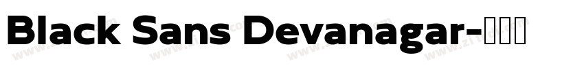 Black Sans Devanagar字体转换